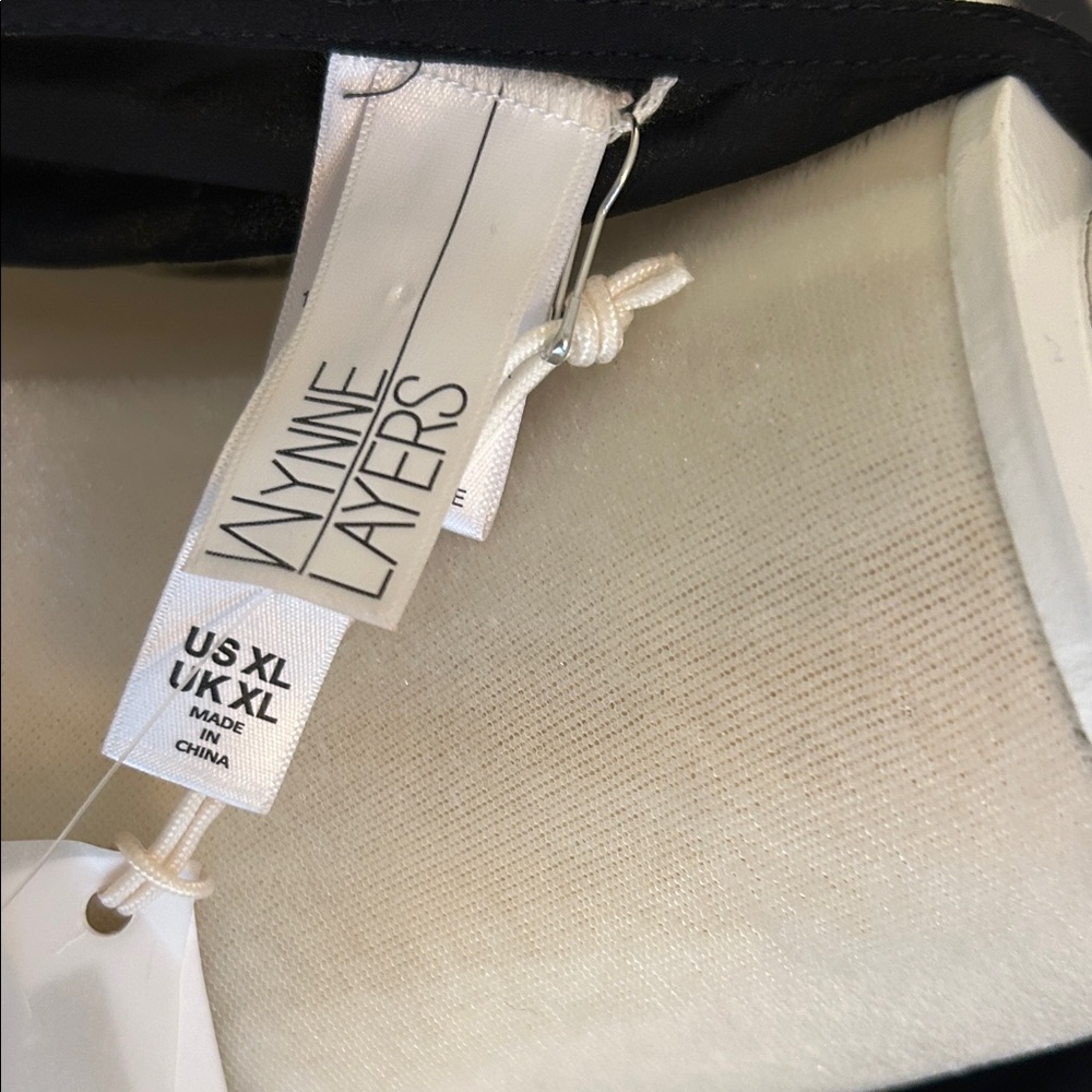 Chic Black Sheer Women's Blouse - Picture 2 of 10